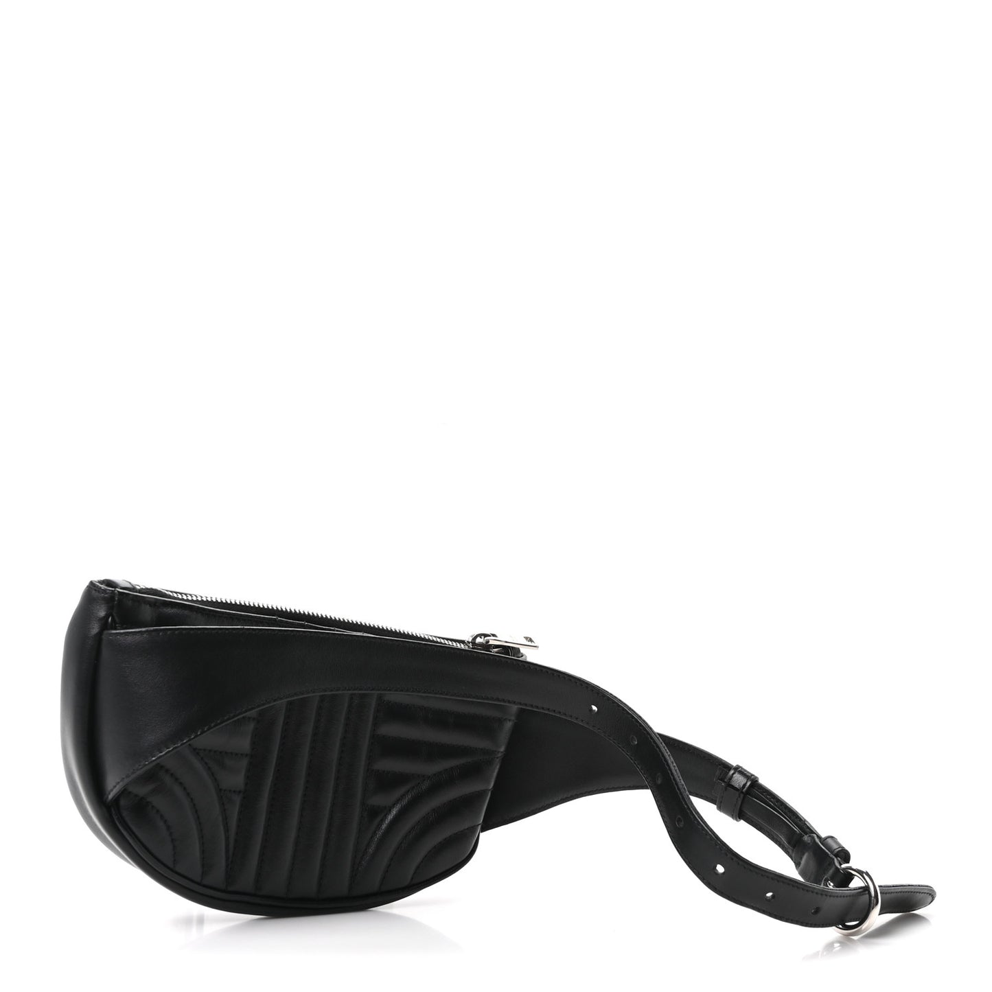 Soft Calfskin Impunture Diagramme Belt Bag Black