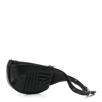 Prada Soft Calfskin Impunture Diagramme Belt Bag Black 2 of 9