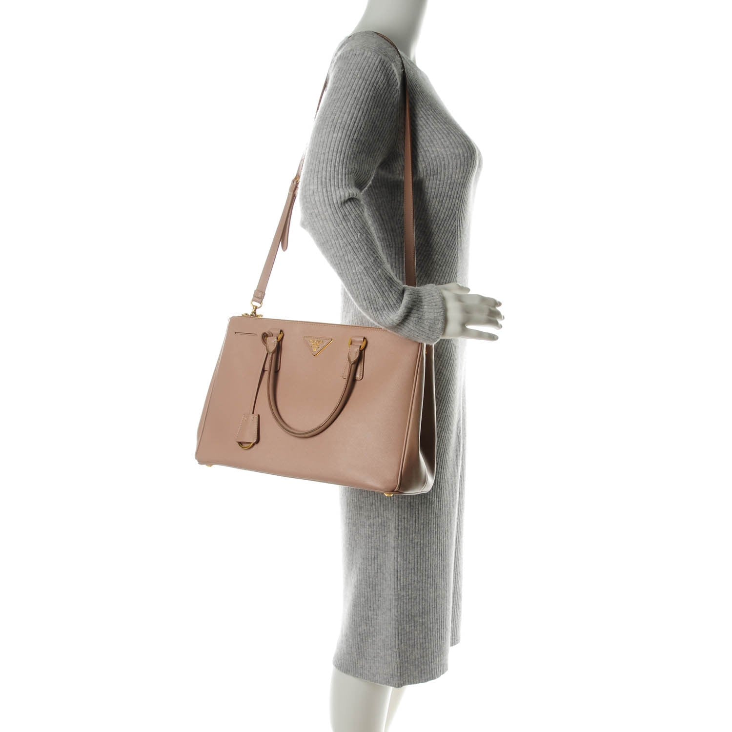 Prada Saffiano Medium Galleria Double Zip Tote Cammeo 2 of 12