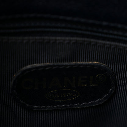 Chanel Caviar Flap CC Shoulder Bag Navy 6 of 13