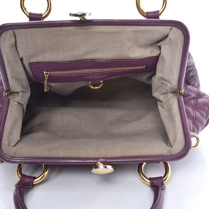 Marc Jacobs Calfskin Quilted Stam Purple 6 of 23