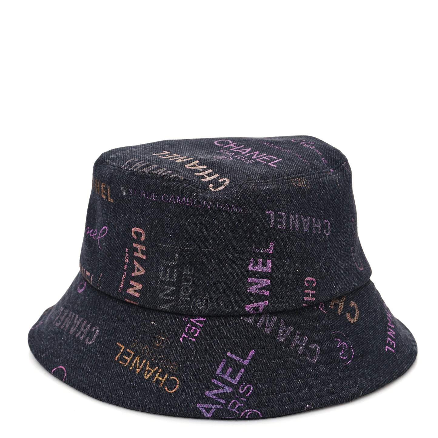 Denim Mood Cloche Bucket Hat M Black