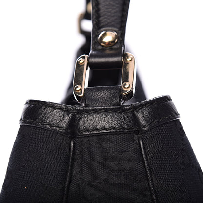 Gucci Monogram Large New Ladies Web Hobo Black 9 of 15