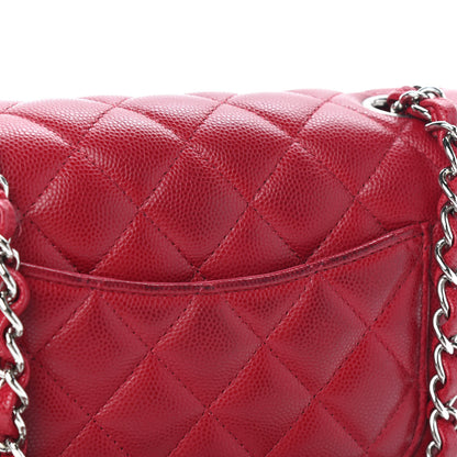 Chanel Caviar Quilted Mini Rectangular Flap Dark Pink 10 of 10