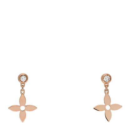 Louis Vuitton 18K Pink Gold Diamond Idylle Blossom Stud Earrings 1 of 5