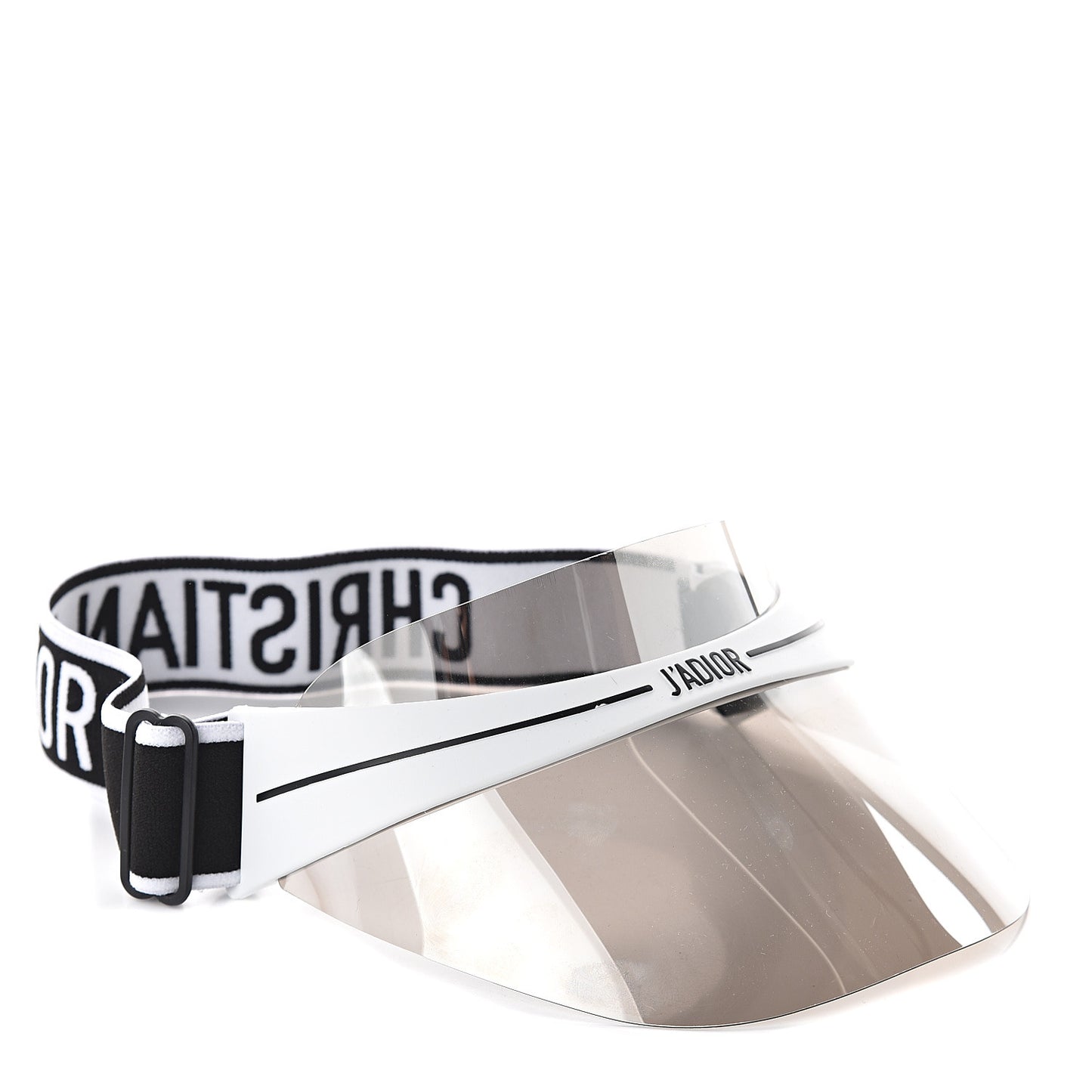 Mirrored DiorClub1 Sun Visor Silver