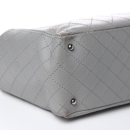 Chanel Grained Calfskin Small CC Pocket Tote Grey 8 of 17