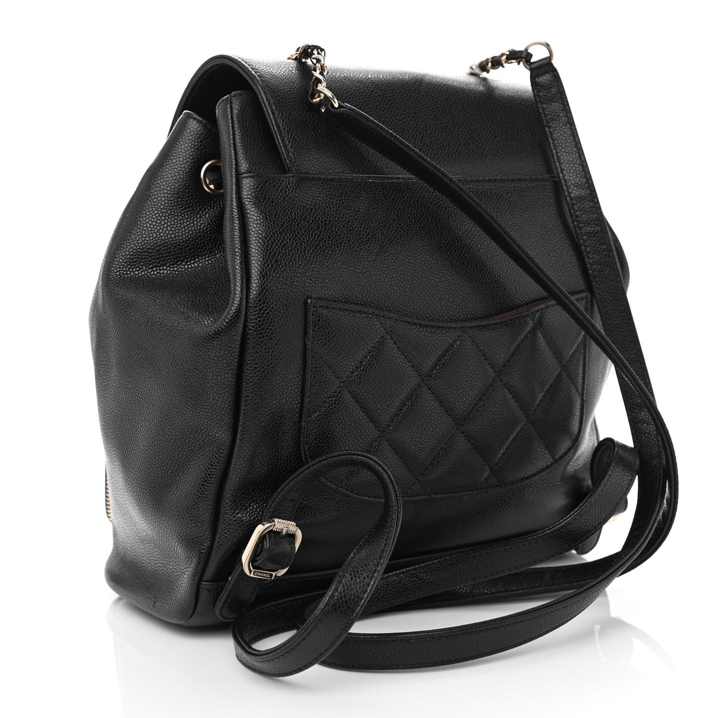 Caviar Quilted Business Affinity Backpack Black