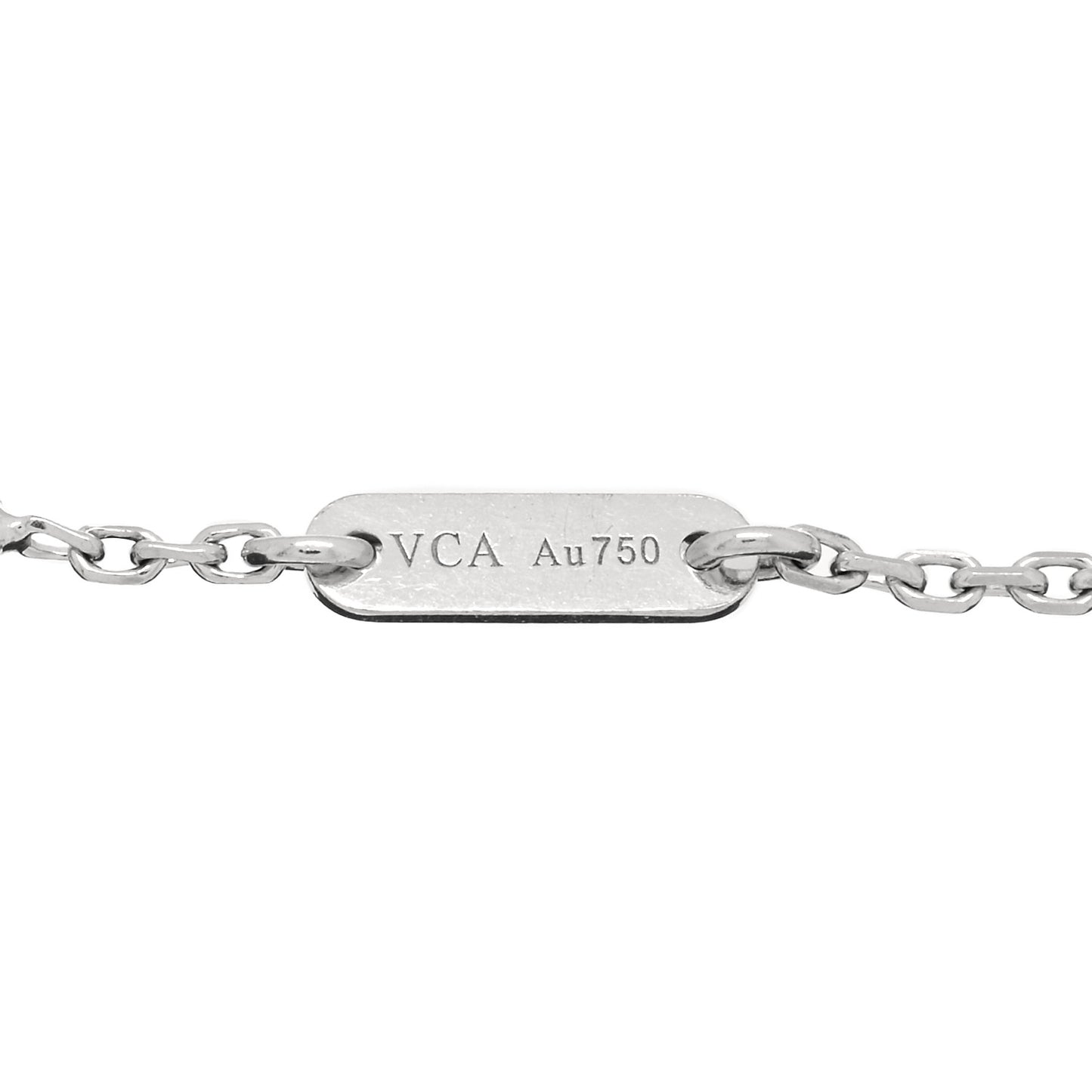 18K White Gold Diamond Sweet Alhambra Bracelet