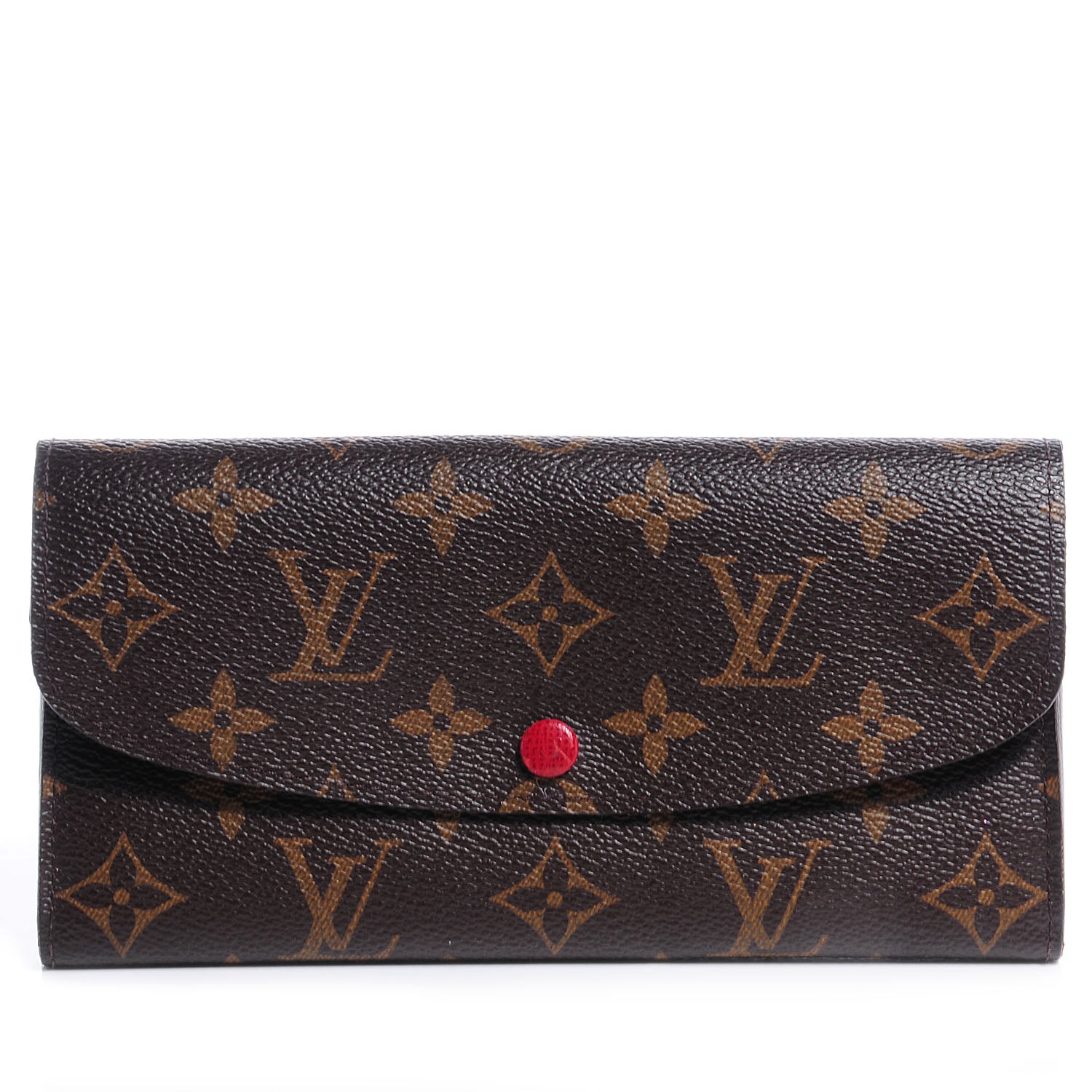 Louis Vuitton Monogram Emilie Wallet Red 1 of 8