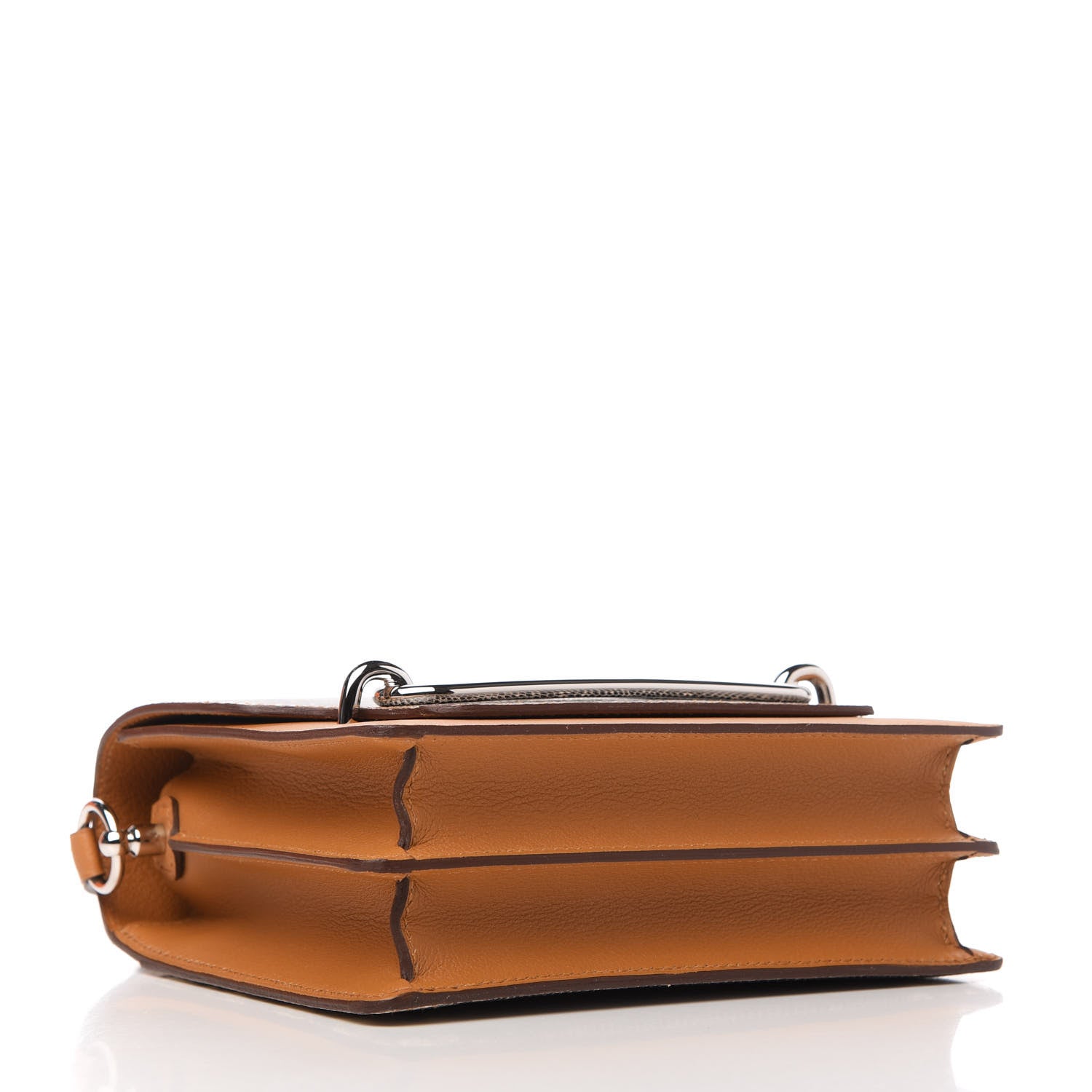 Hermes Evercolor Lizard Mini Sac Roulis Caramel Ombre 4 of 9