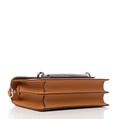 Hermes Evercolor Lizard Mini Sac Roulis Caramel Ombre 4 of 9