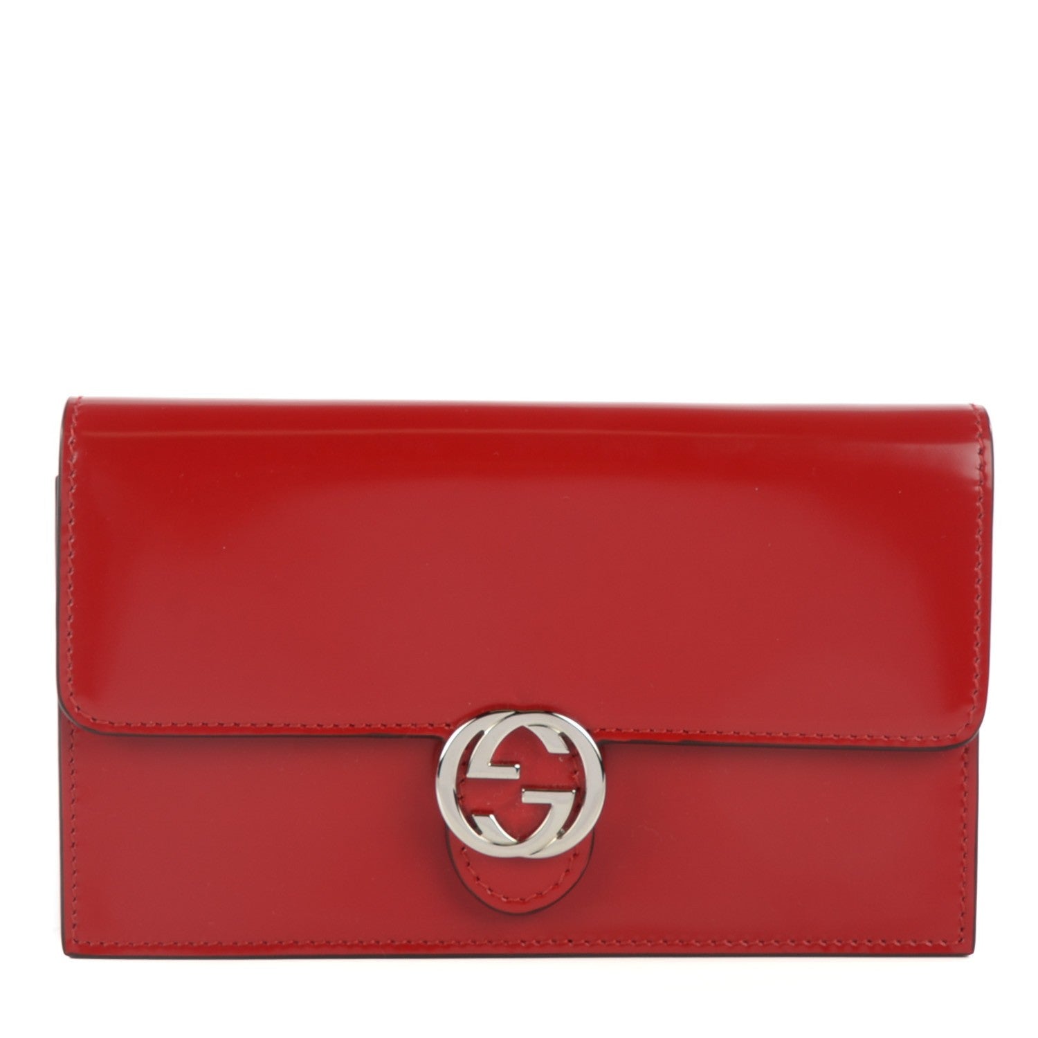 Gucci Shade Lux Calfskin Icon Wallet Hibiscus Red 1 of 7