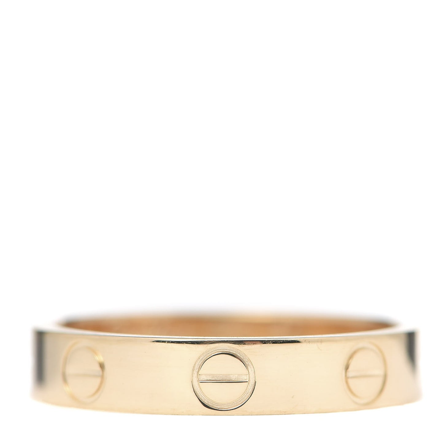 18K Yellow Gold 3.5mm LOVE Wedding Band Ring 51 5.75