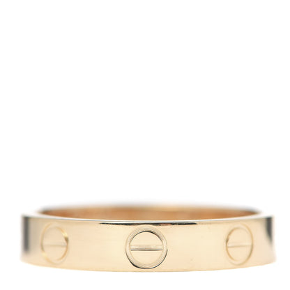 Cartier 18K Yellow Gold 3.5mm LOVE Wedding Band Ring 51 5.75 3 of 4