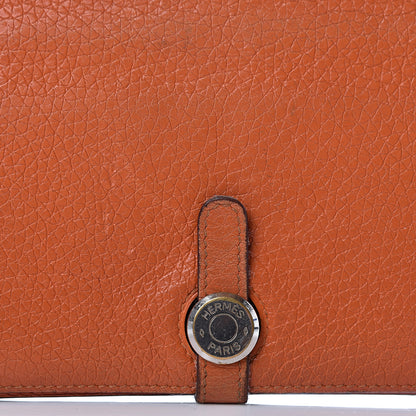 Hermes Togo Dogon Duo Wallet Orange 12 of 12