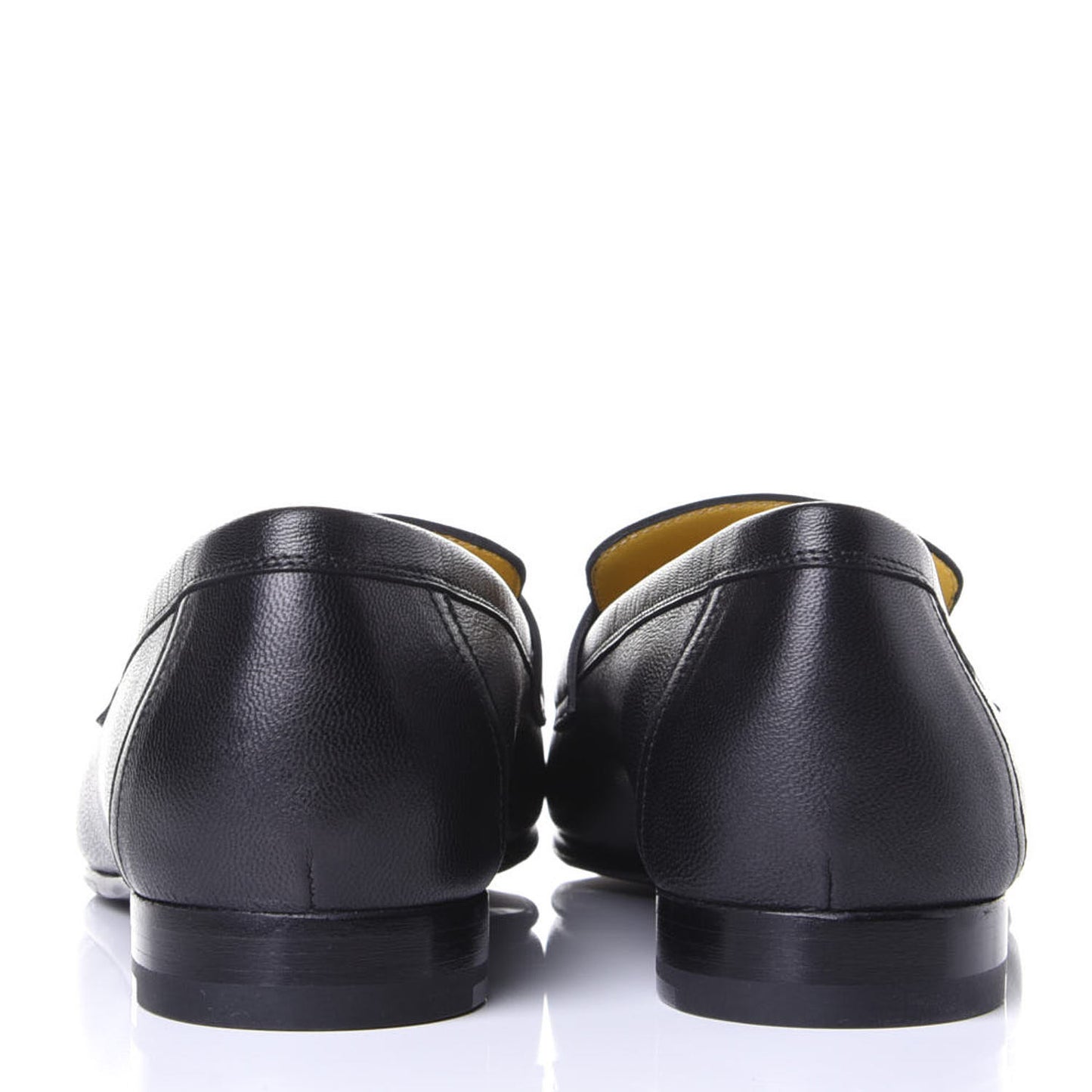 Goatskin Womens Paris Loafers 38.5 Black