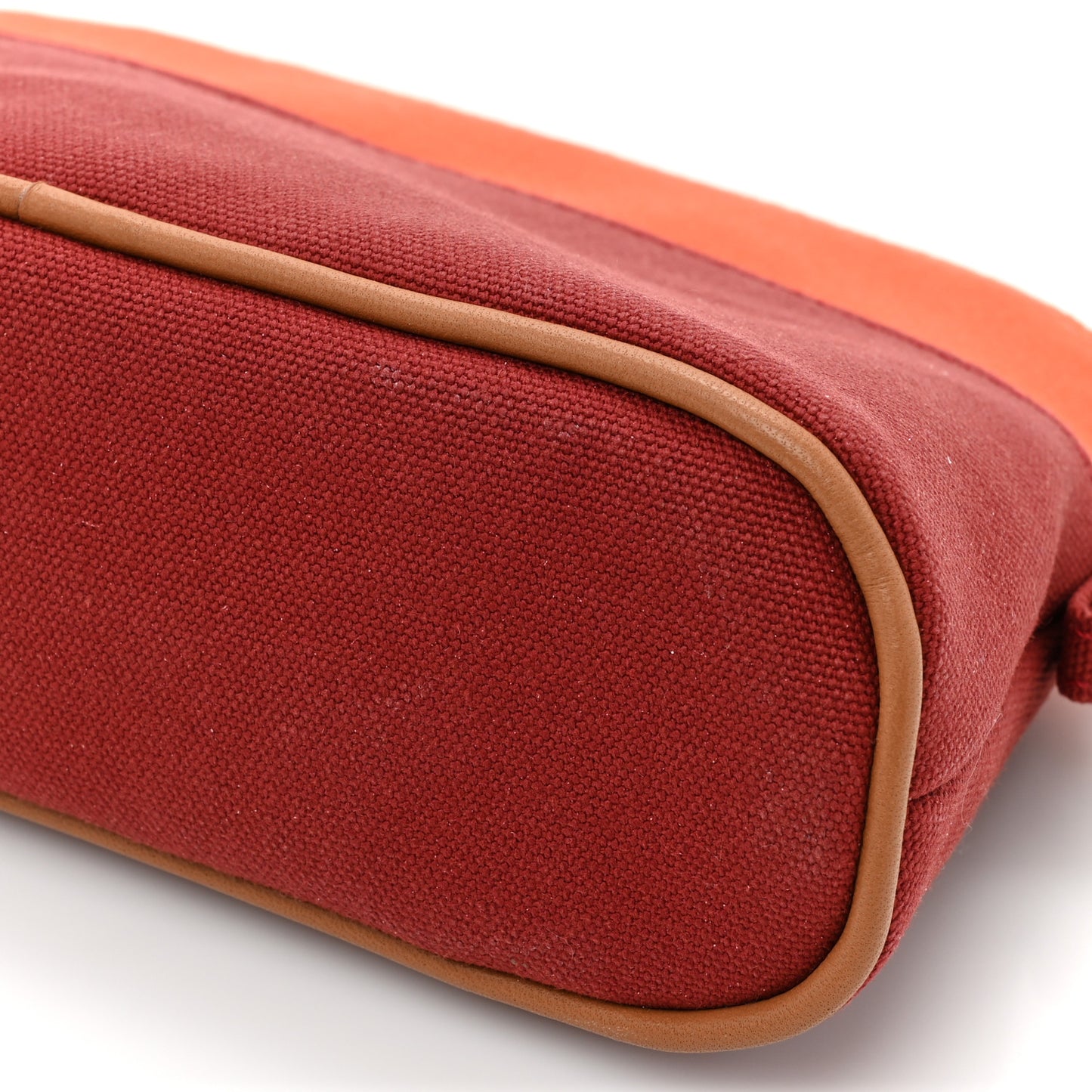 Cotton Canvas Mini Bolide Travel Cosmetic Pouch Feu Tomette