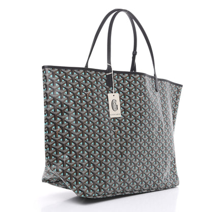 Goyard Goyardine Saint Louis Claire Voie GM Black Blue 2 of 8