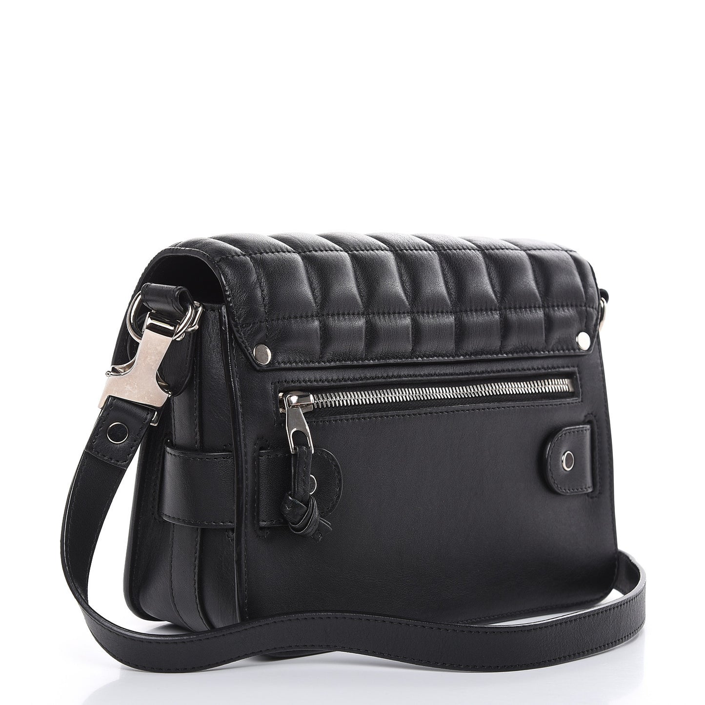 Lambskin Quilted Mini PS11 Classic Shoulder Bag Black