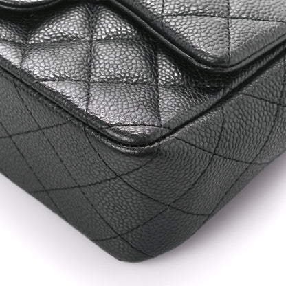 Chanel Iridescent Caviar Quilted Mini Rectangular Flap Charcoal 12 of 12