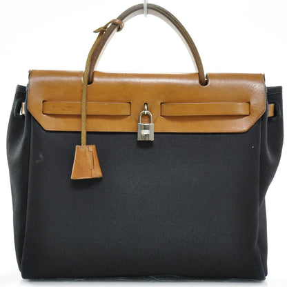 Hermes Toile HERBAG PM Black 4 of 10
