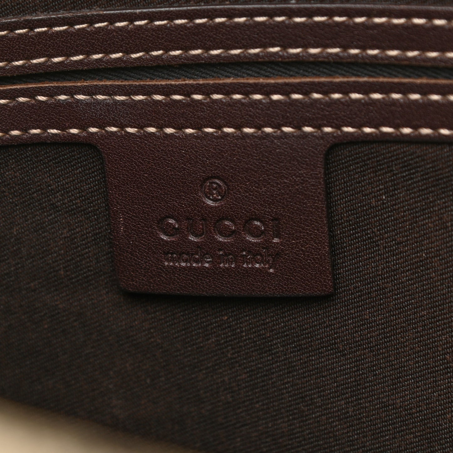 GG Supreme Monogram Medium Flat Messenger Bag Dark Brown