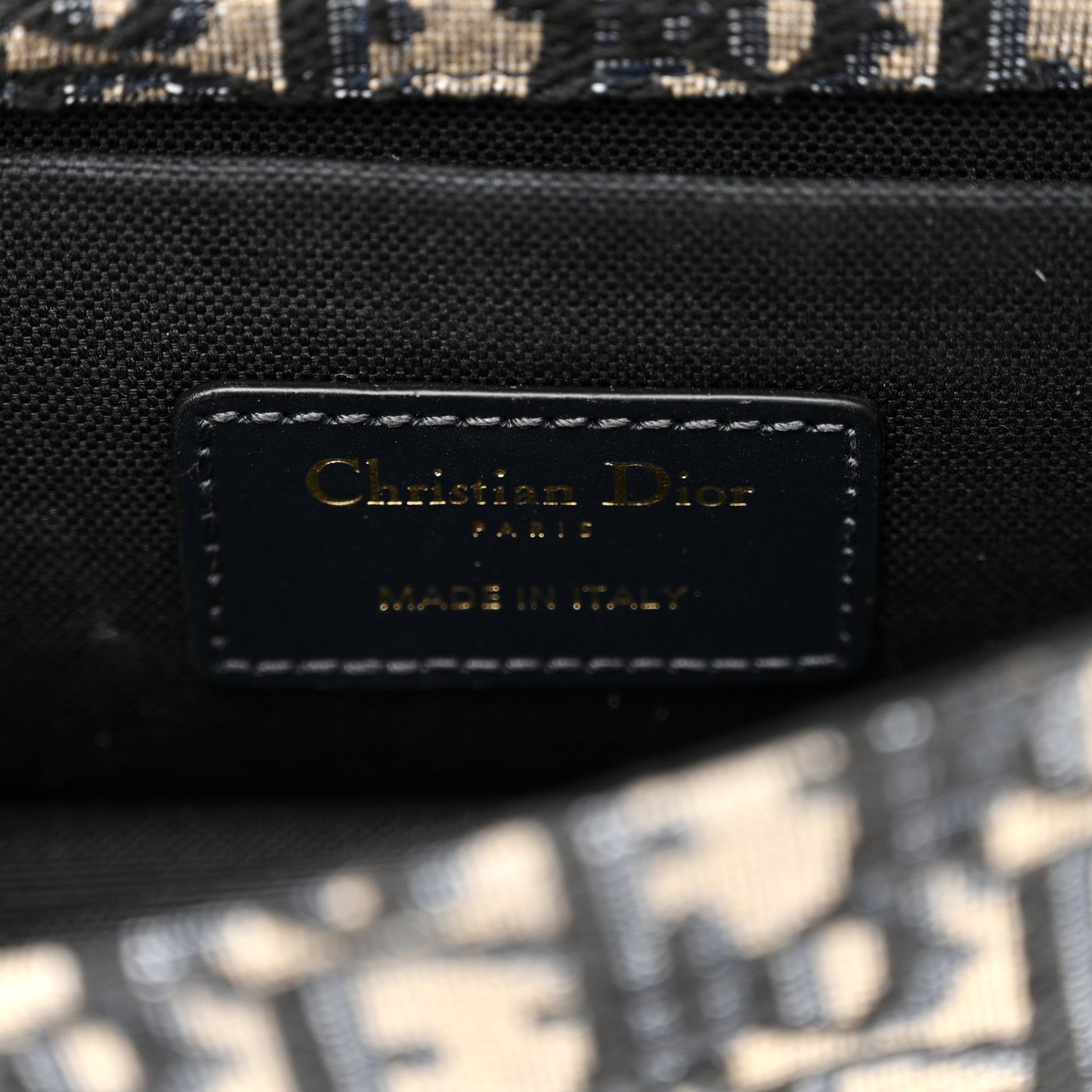 Christian Dior Oblique 30 Montaigne East West Chain Flap Bag Blue 6 of 10