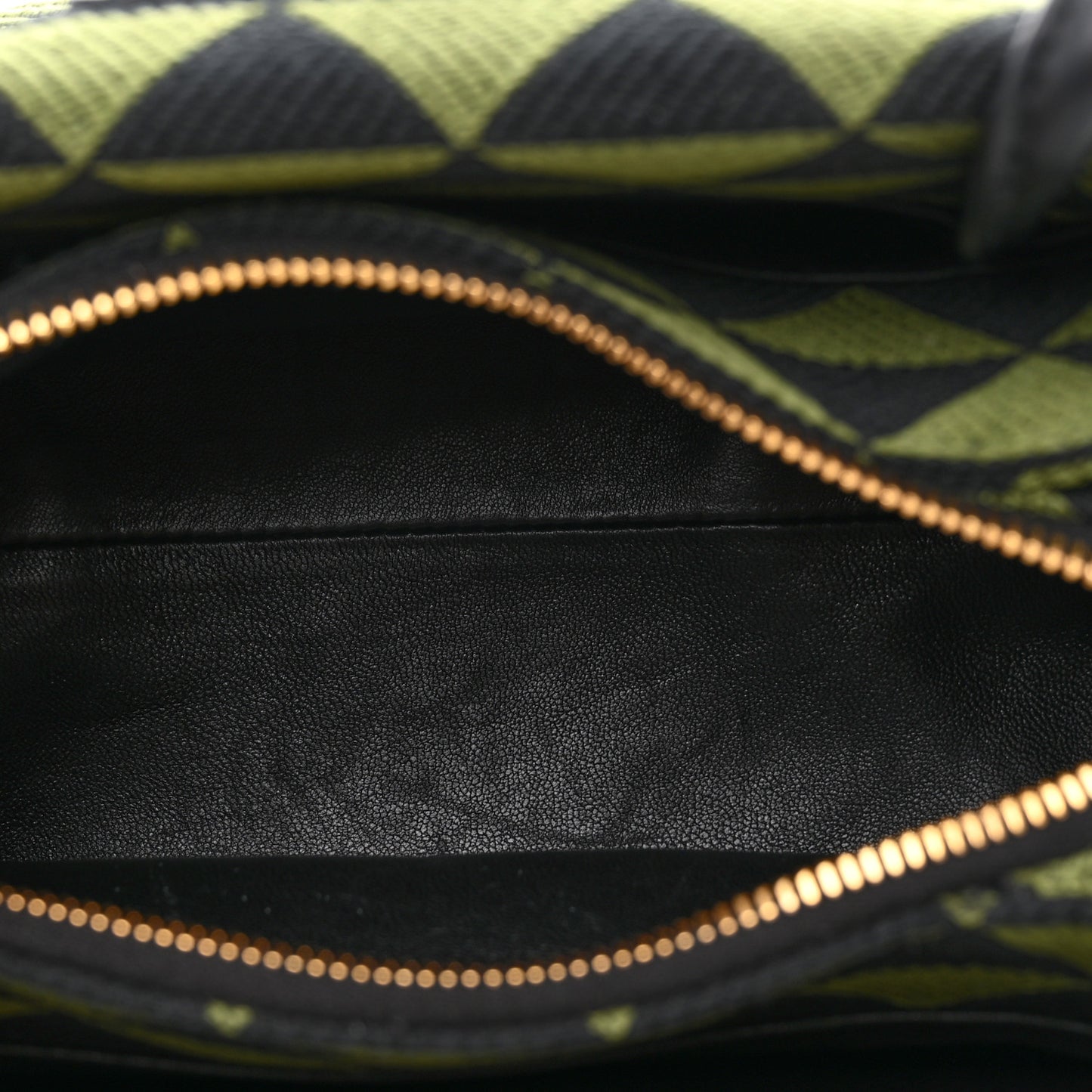 Jacquard Triangolo Symbole Embroidered Small Shoulder Bag Black Edera