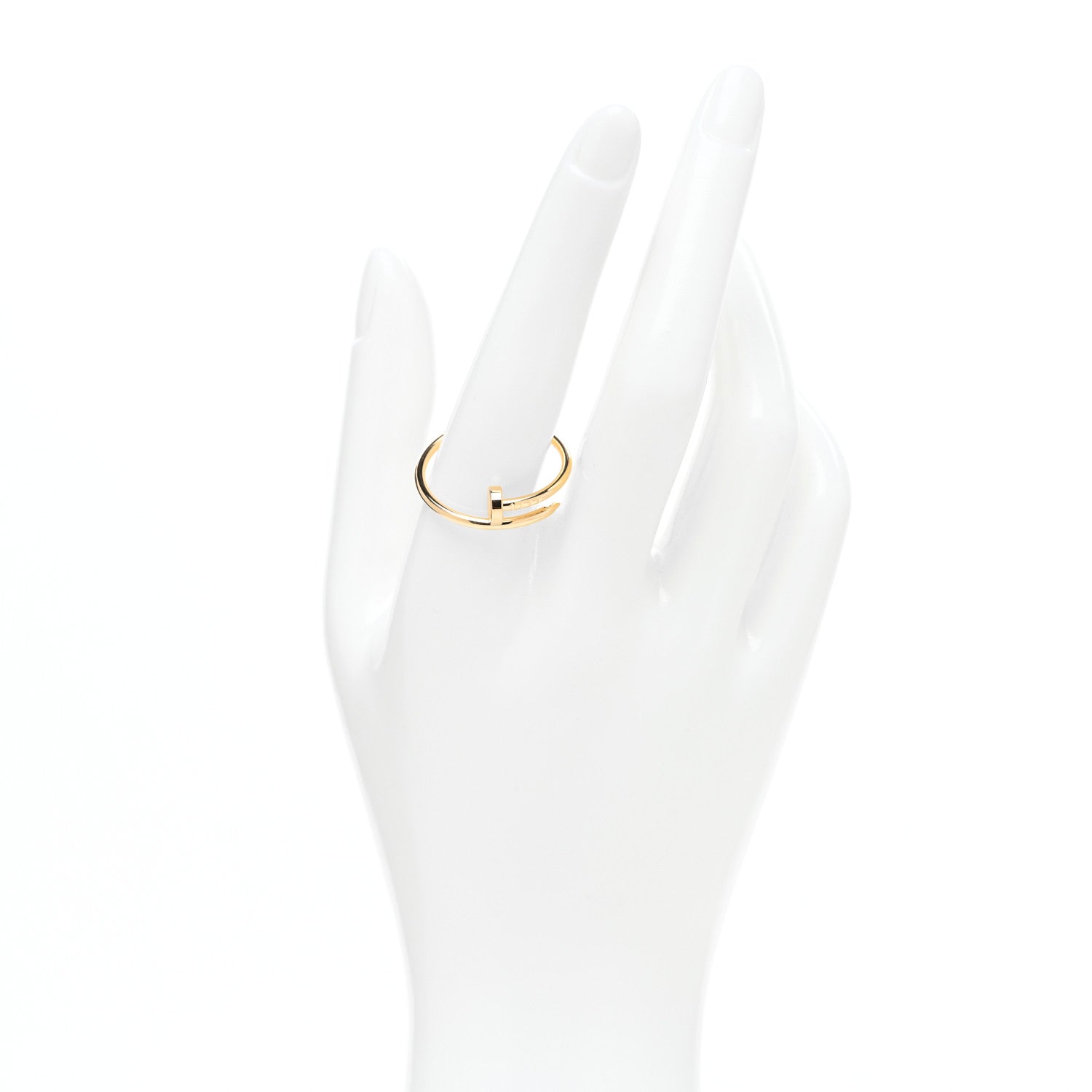 Cartier 18K Yellow Gold Small Juste Un Clou Ring 64 10.75 2 of 5