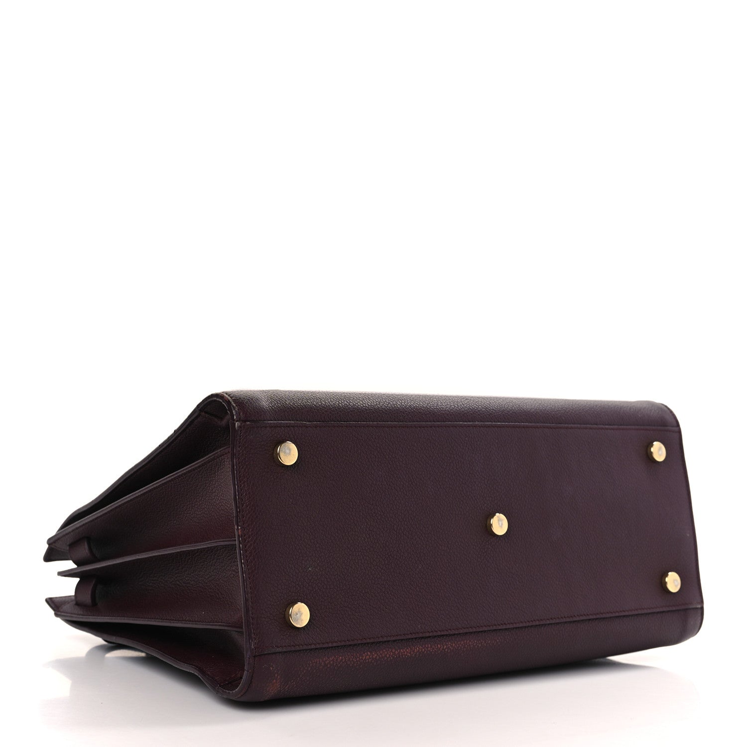 Saint Laurent Grained Calfskin Small Classic Sac De Jour Bordeaux 4 of 11