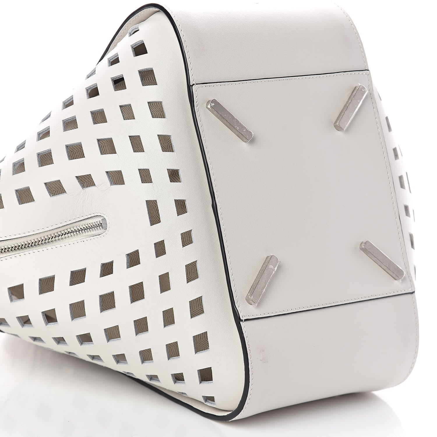 Loewe Calfskin Medium Tulip Hammock Shoulder Bag White 8 of 9
