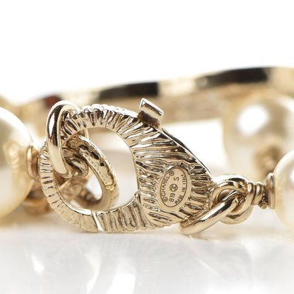 Chanel Crystal Pearl CC Bracelet Gold 4 of 7