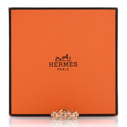 Hermes 18K Rose Gold PM Chaine D'Ancre Enchainee Ring 51 5.75 5 of 5