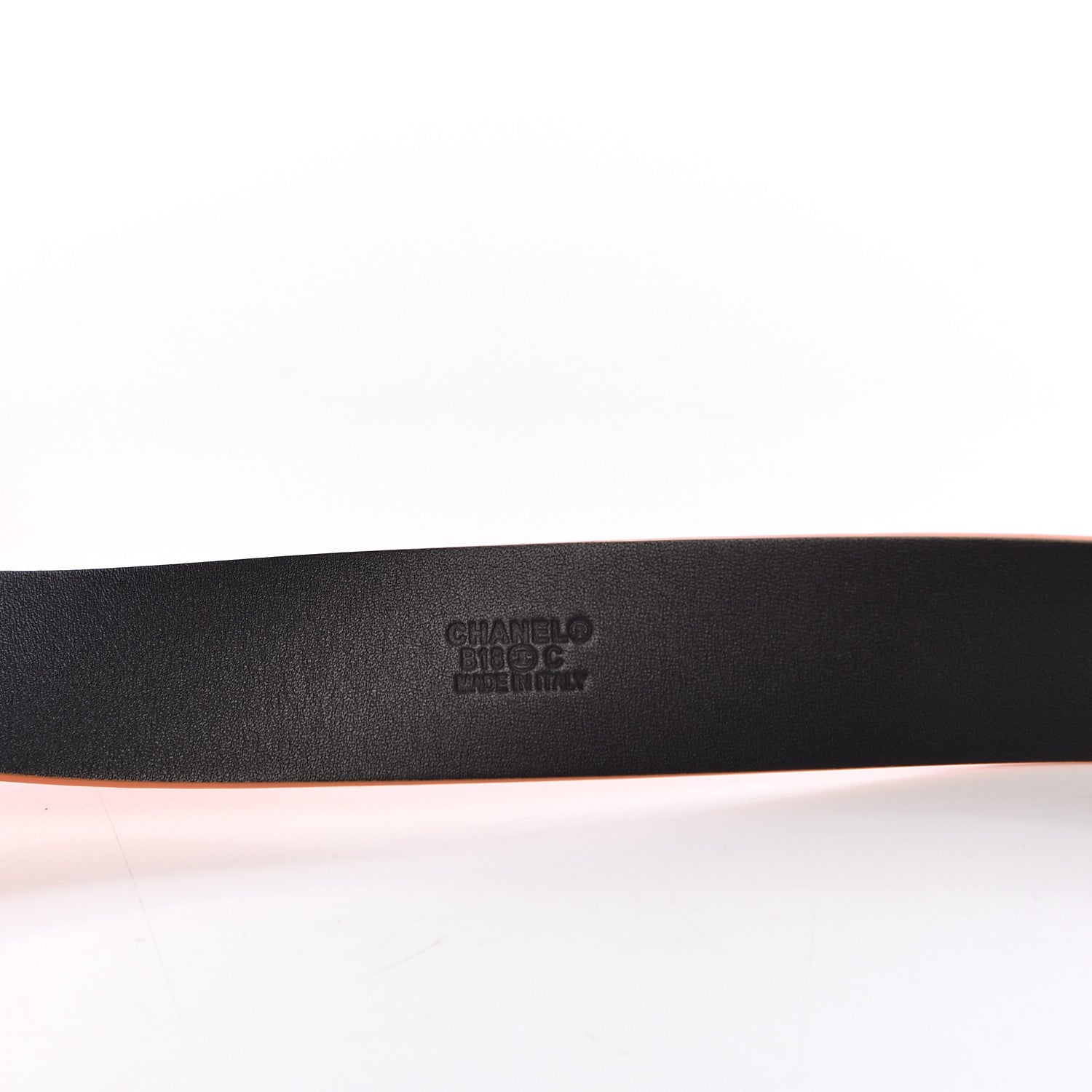 Chanel Lambskin CC Belt 90 36 Orange 6 of 8