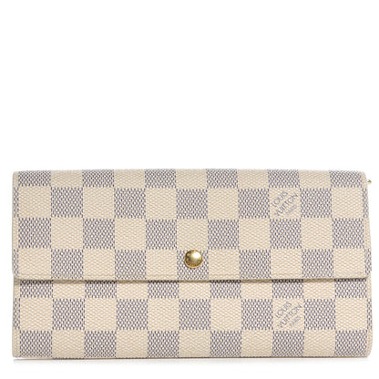 Louis Vuitton Damier Azur Sarah Wallet 1 of 8