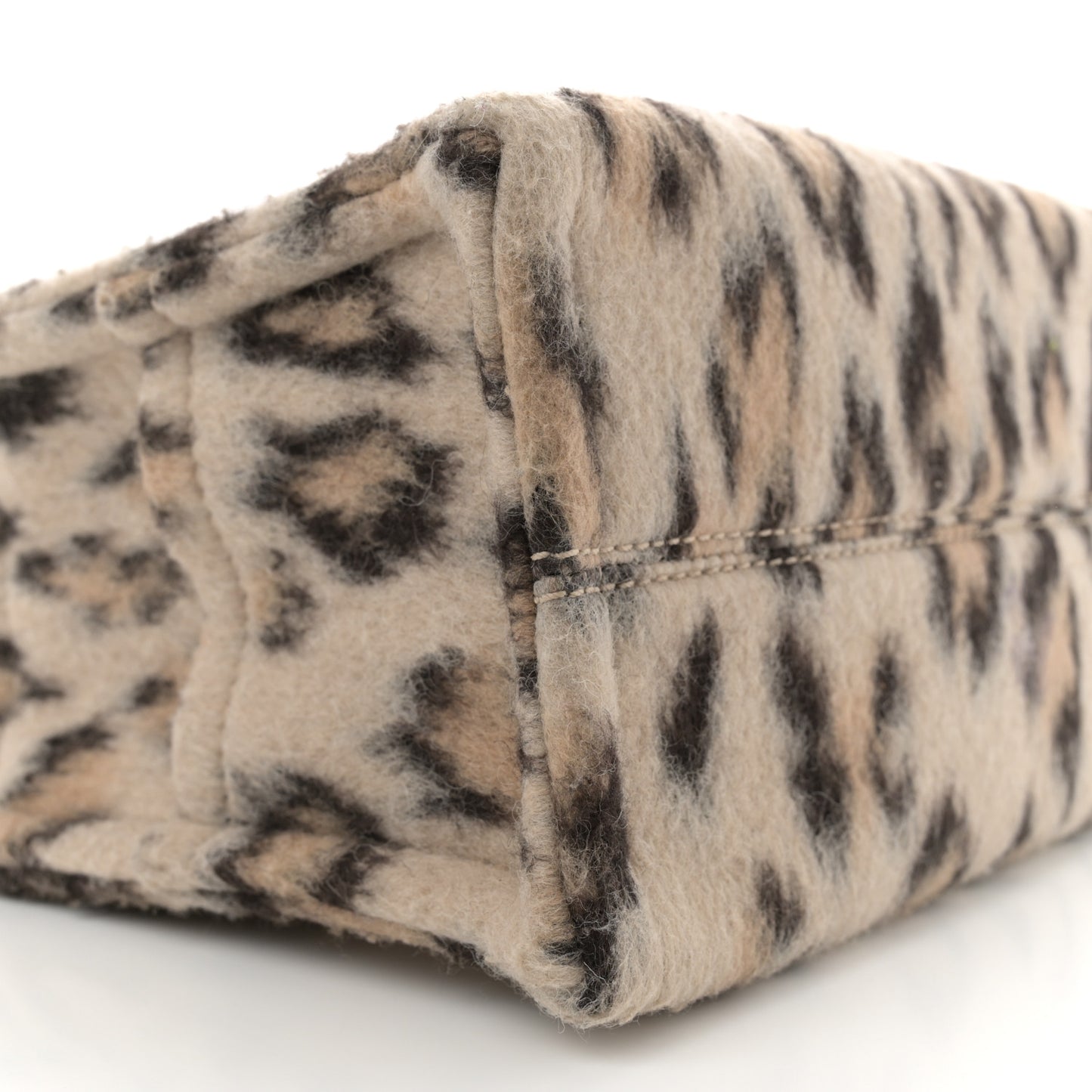 Textile Canvas Triomphe Small Cabas Thais Leopard