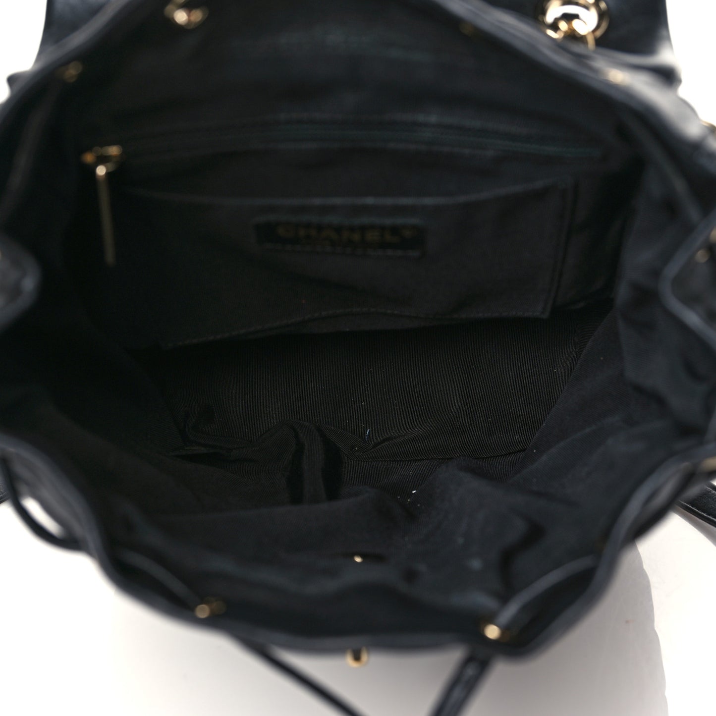 Lambskin Quilted Small Urban Spirit Backpack Black