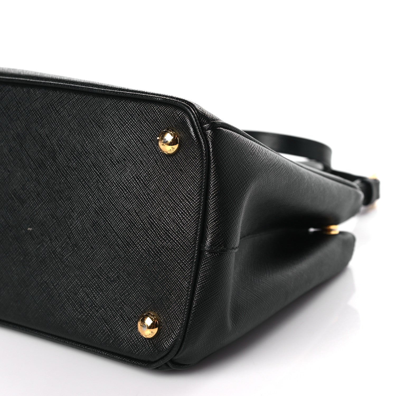 Prada Saffiano Small Galleria Double Zip Tote Black 9 of 9