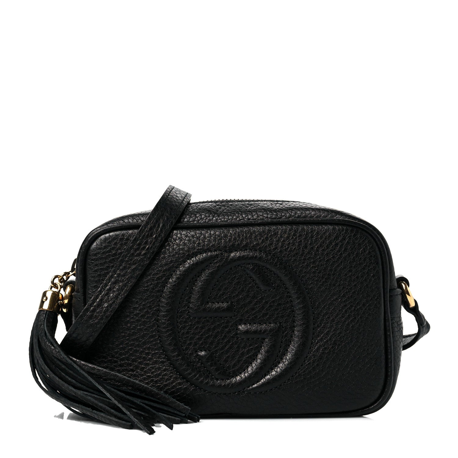 Gucci Pebbled Calfskin Mini Soho Disco Bag Black 1 of 7