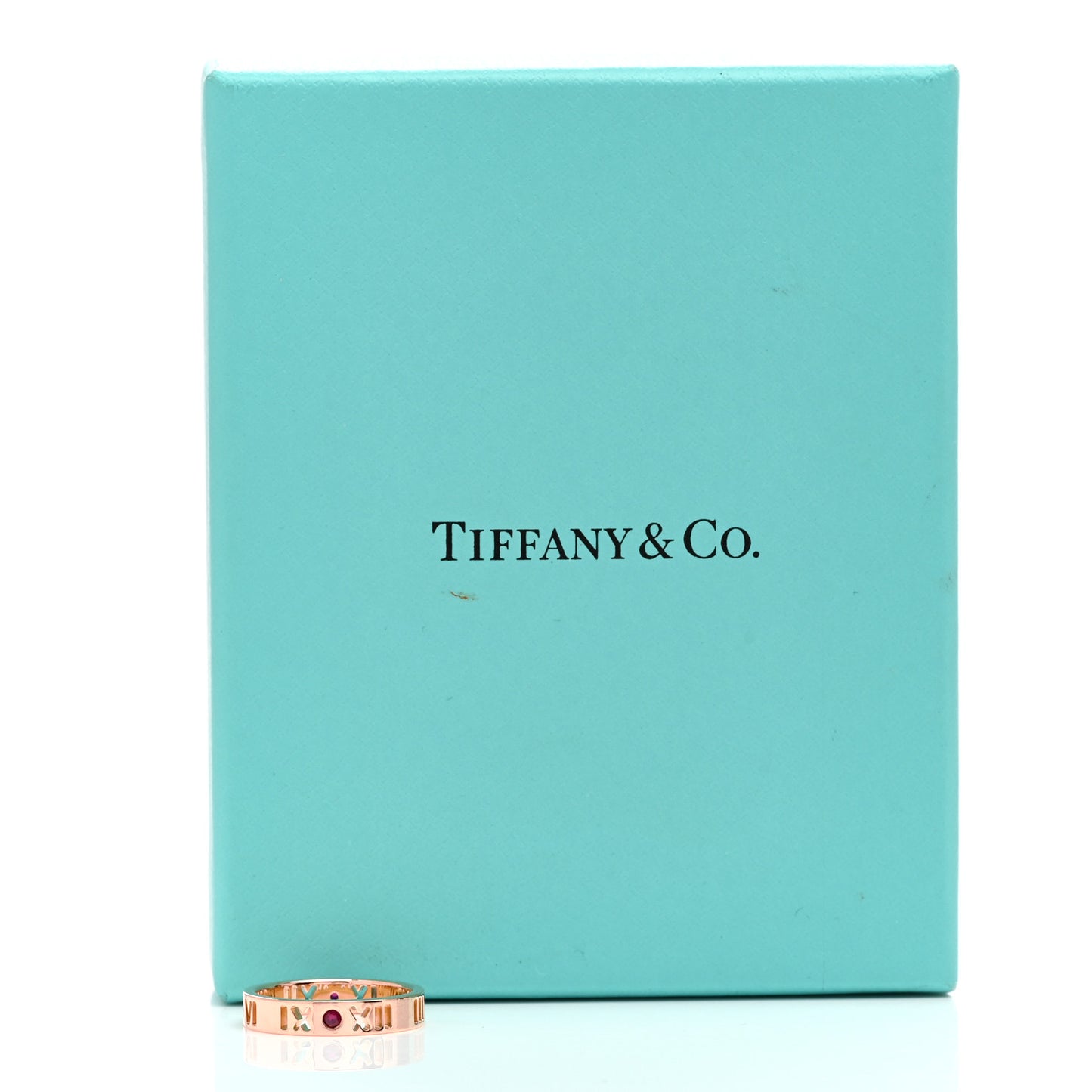 18K Rose Gold Ruby Atlas Pierced Ring 49 4.75