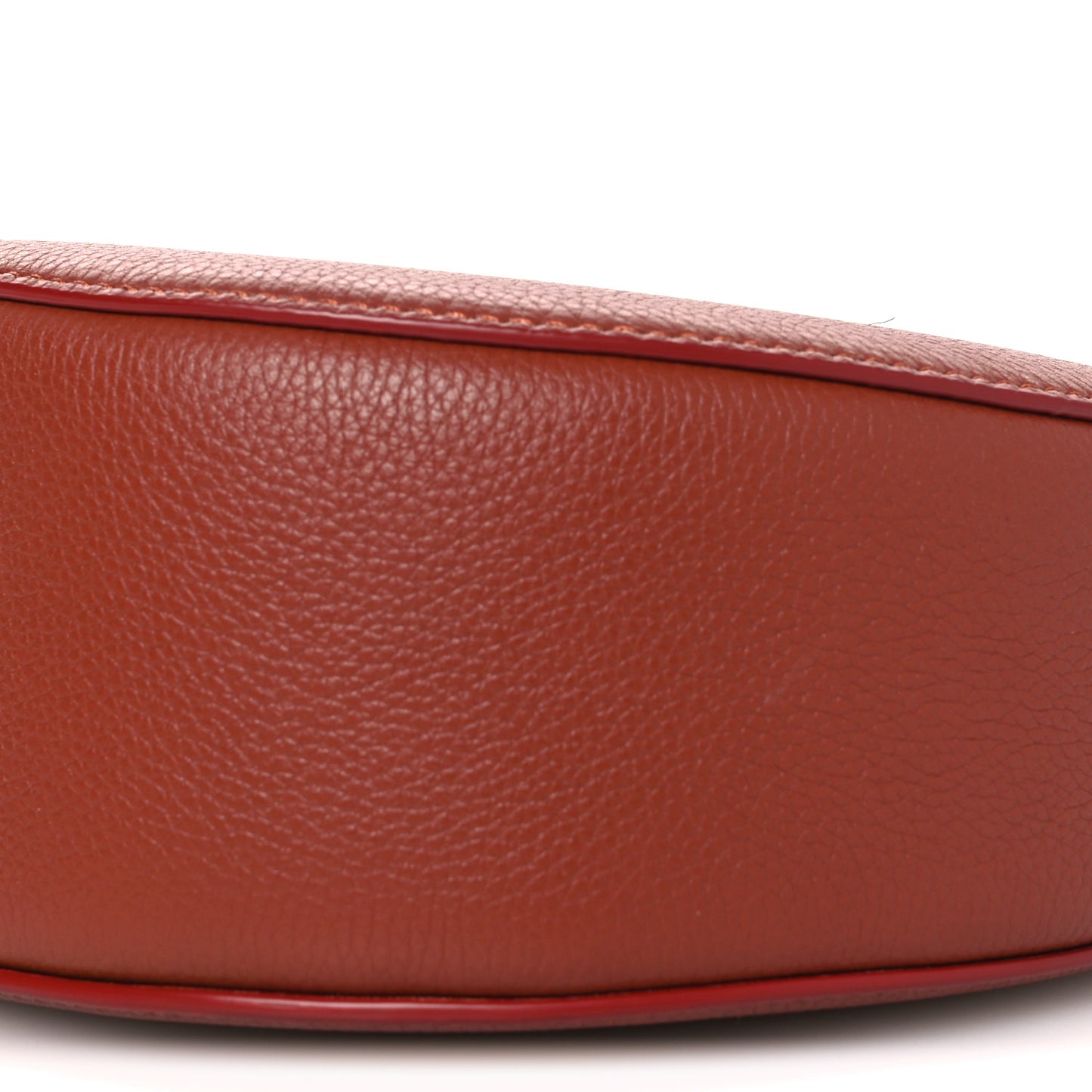 Grained Calfskin Small Arlene Hobo Bag Sepia Brown