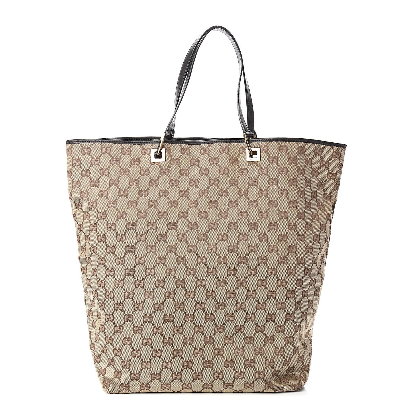 Monogram Large Bucket Tote Dark Brown