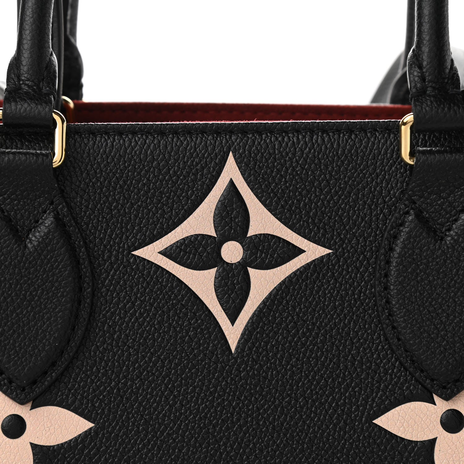 Louis Vuitton Empreinte Monogram Giant Onthego MM Black Beige 7 of 9