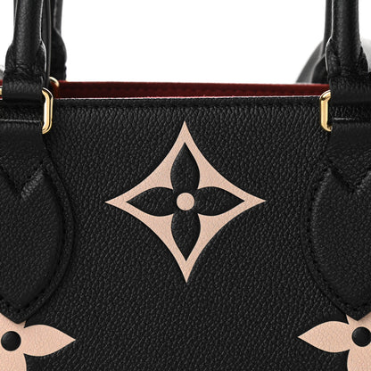 Louis Vuitton Empreinte Monogram Giant Onthego MM Black Beige 7 of 9