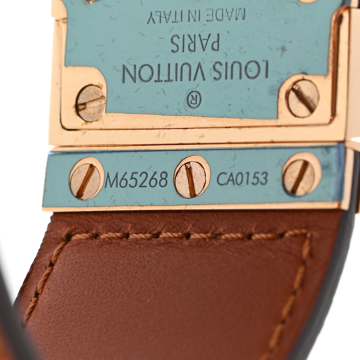 Calfskin Resin Lock Me Manchette Chain Cuff Gold Tortoise