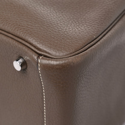 Hermes Taurillon Clemence Lindy 30 Etoupe 9 of 14