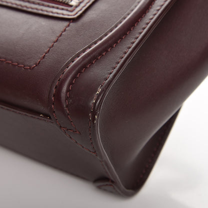 Celine Smooth Calfskin Nano Luggage Burgundy 11 of 11