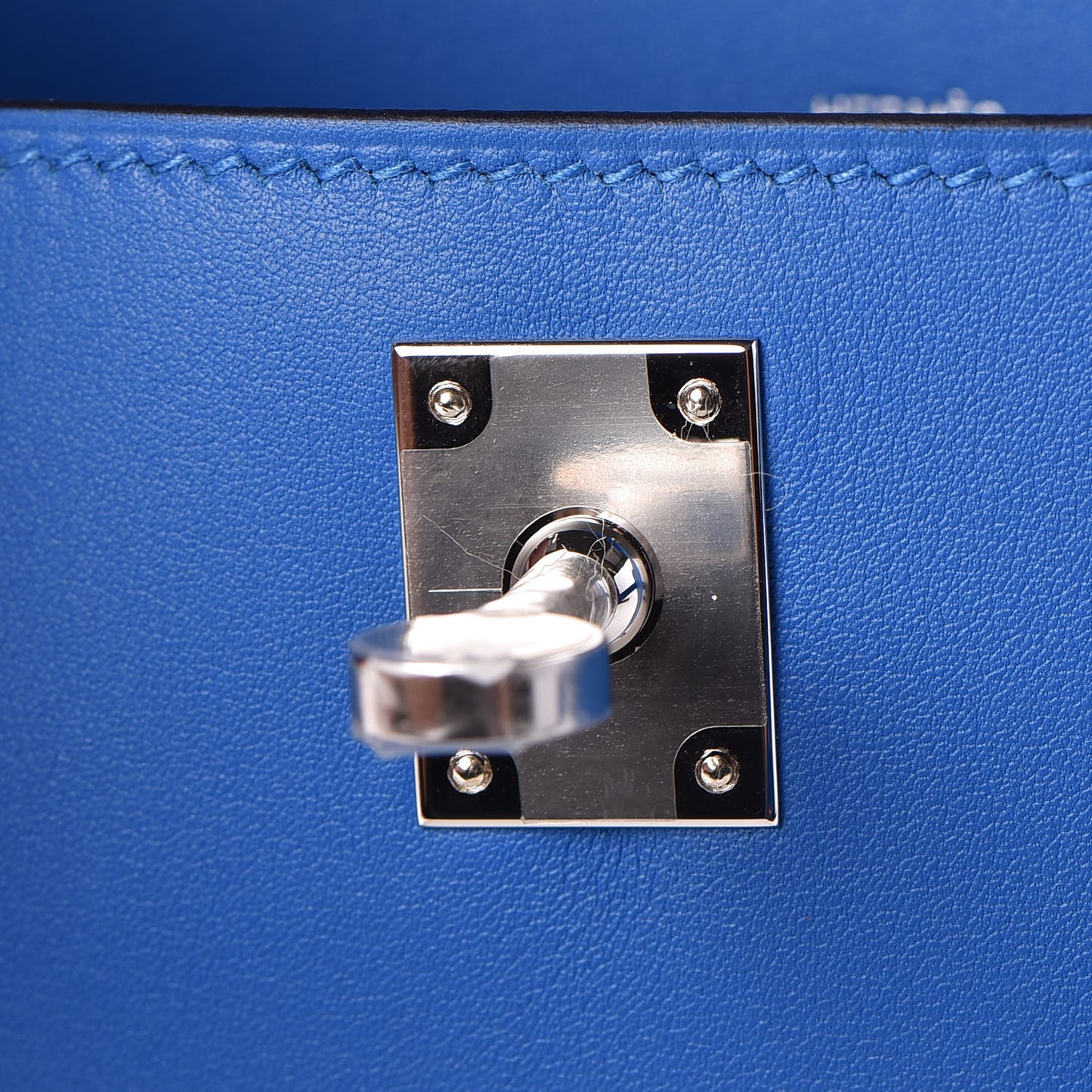 Swift Kelly Pochette Clutch Bleu Zellige