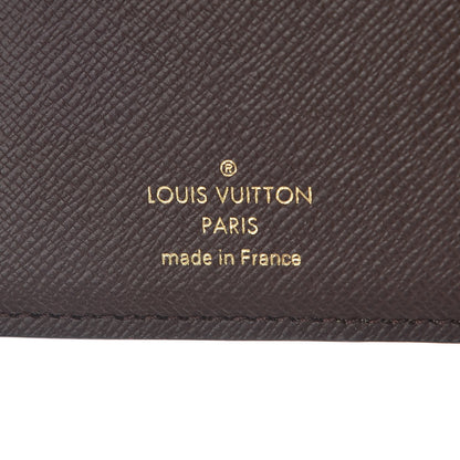 Louis Vuitton Damier Ebene Normandy Compact Wallet Black 6 of 7
